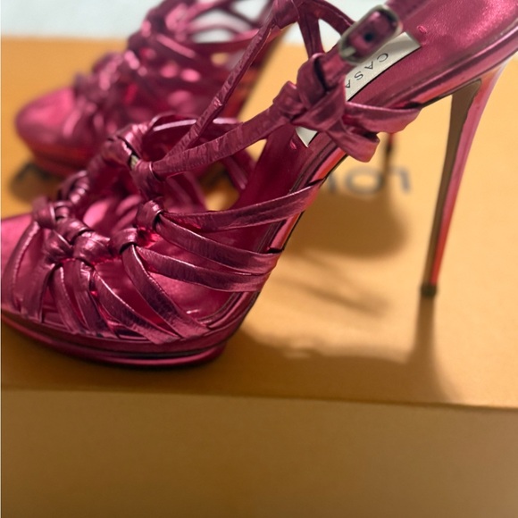 Casadei Women's Pink Strappy Sandals - Picture 3 of 10